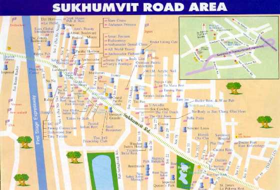 Map Sukhumvit Area Overview