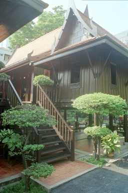 The front staircase leading up to the open veranda