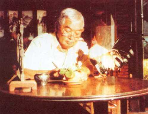 Khun Kukrit at his writing table